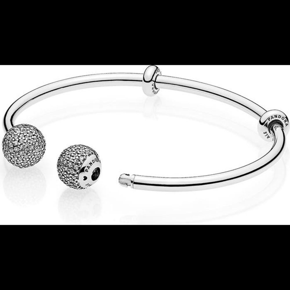 Pandora Open Charm Bangle (size 6)